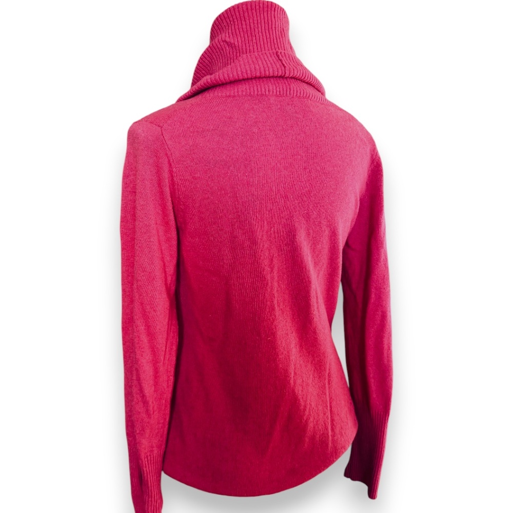 Banana Republic Merino Cashmere Cowl Neck Sweater Pink Size M - Picture 3 of 6